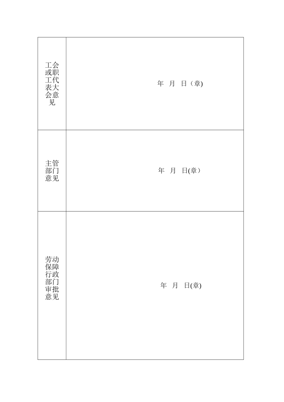 用人单位实行不定时和综合计算工时工作制审批表_第2页