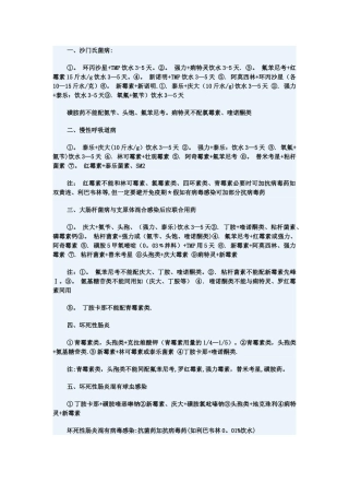 用药配伍方案