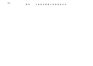 申请中级工程师综合表填写参照