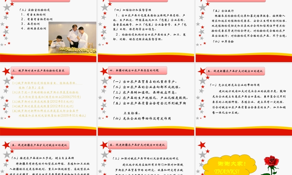 对俄出口农产品检验检疫实务  国际经济贸易专业