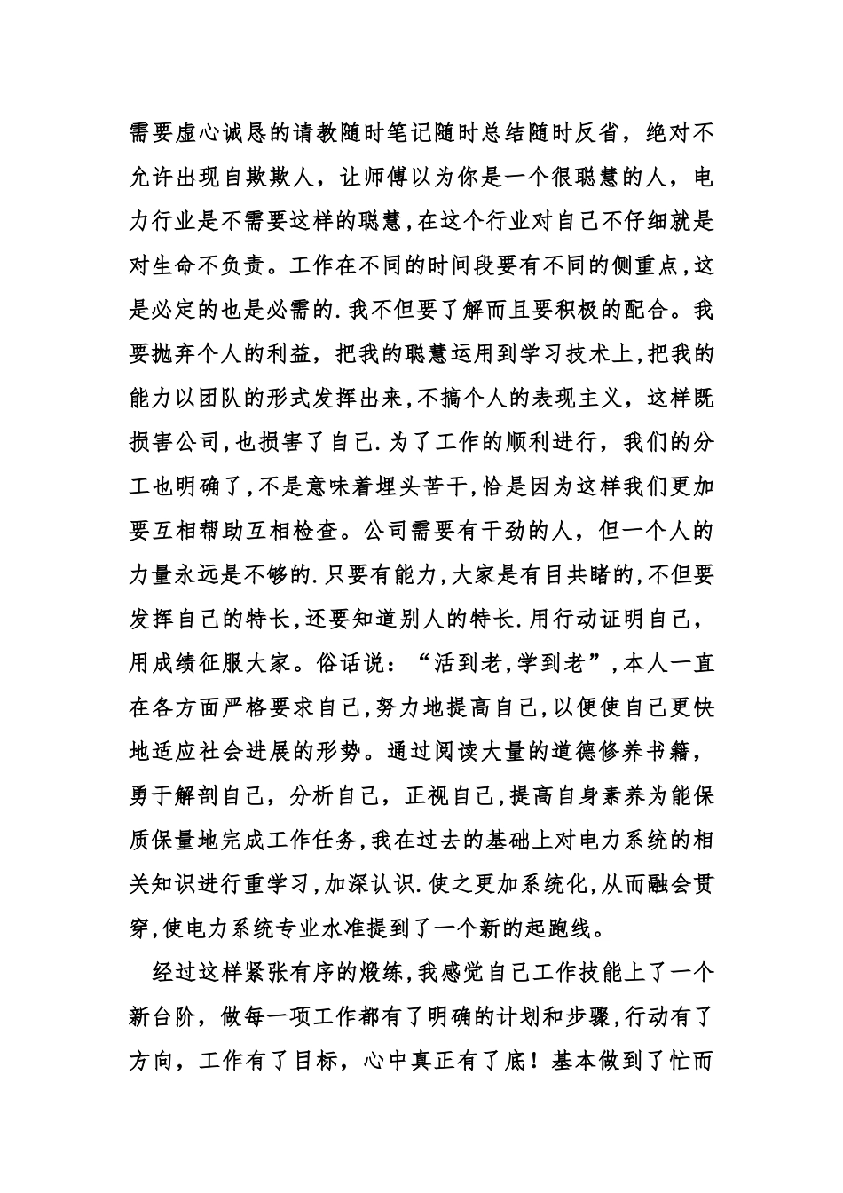 电力公司个人总结_第2页