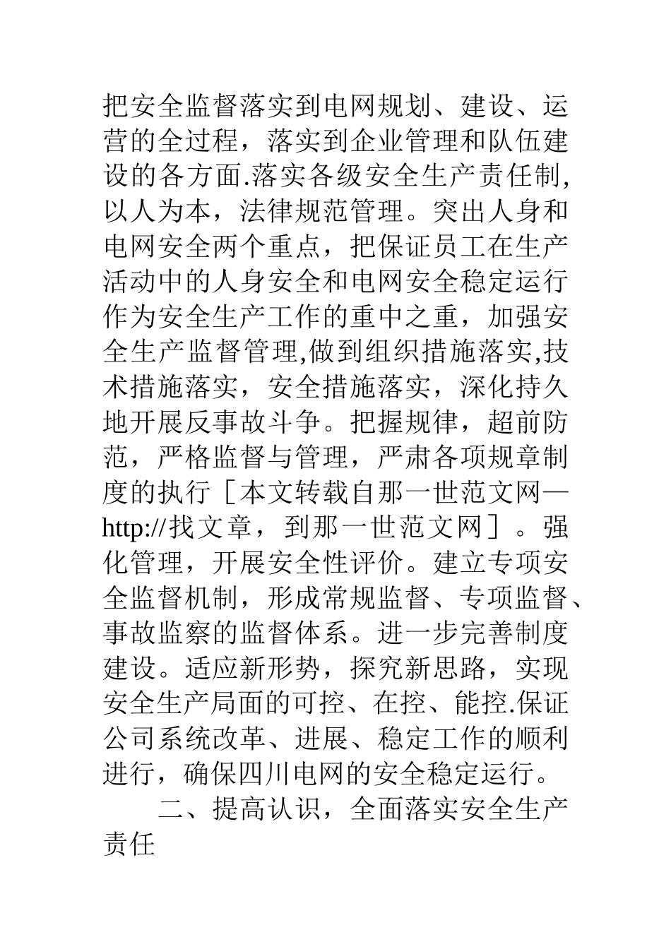 电力公司安全生产工作要点_第2页
