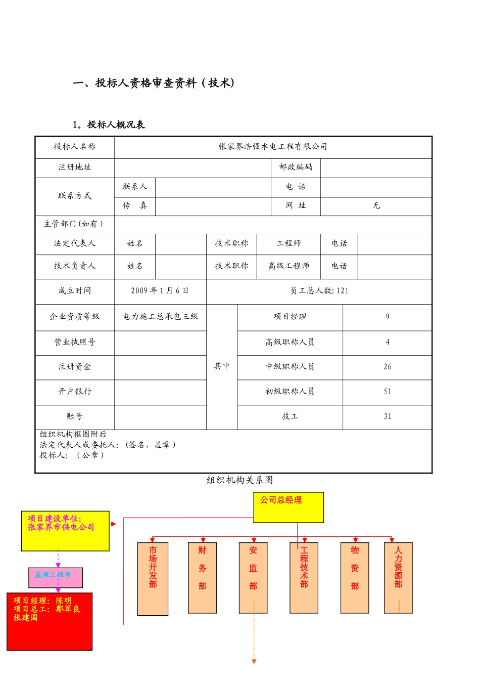 电力投标文件技术标_第2页