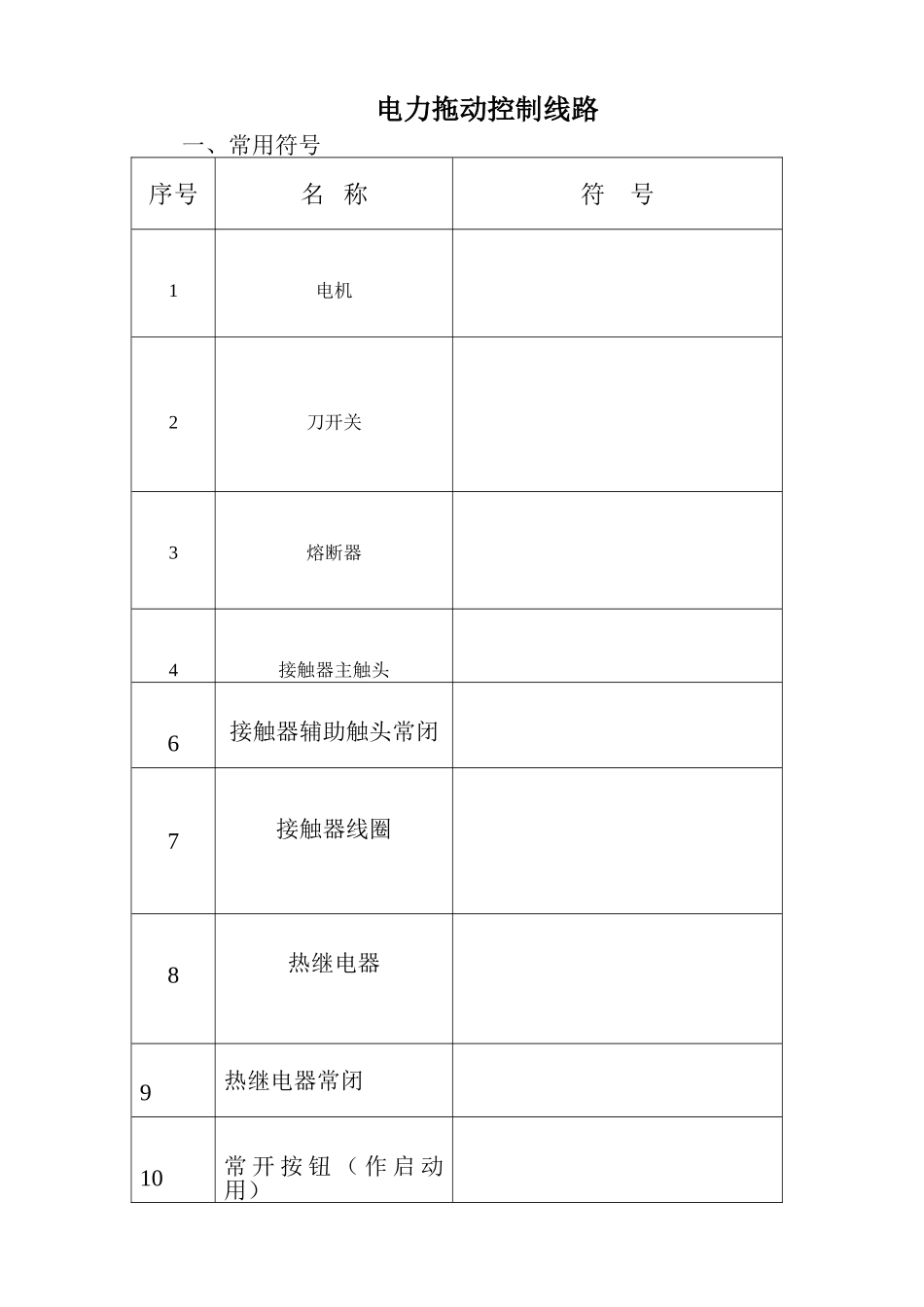 电力拖动控制线路_第1页