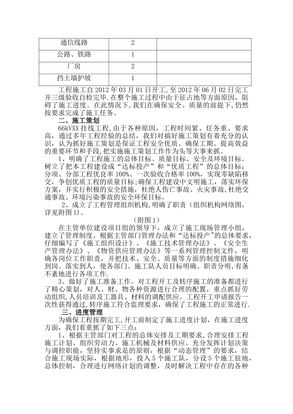 电力施工竣工总结_第2页