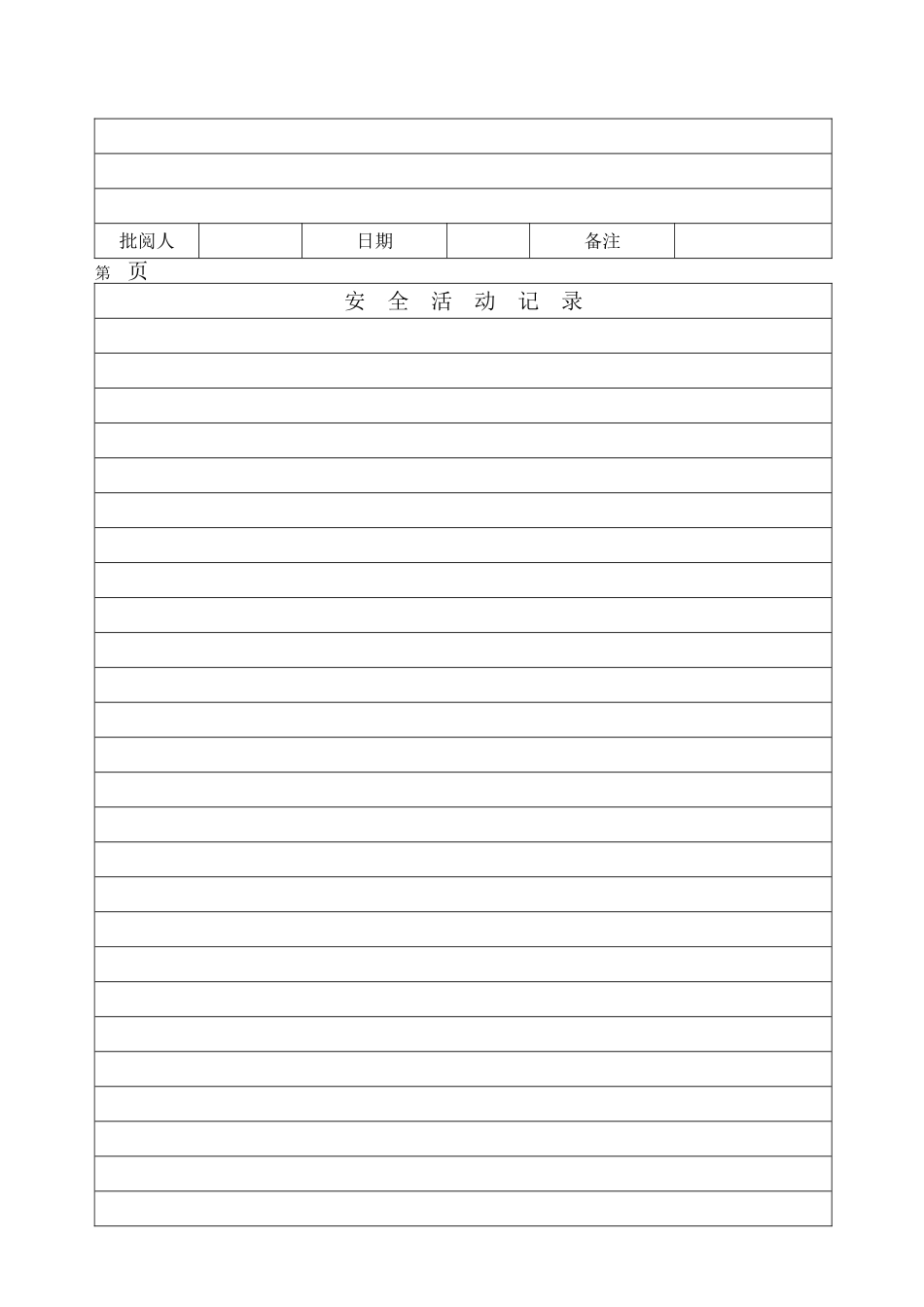 电力系统安全活动记录模版_第3页