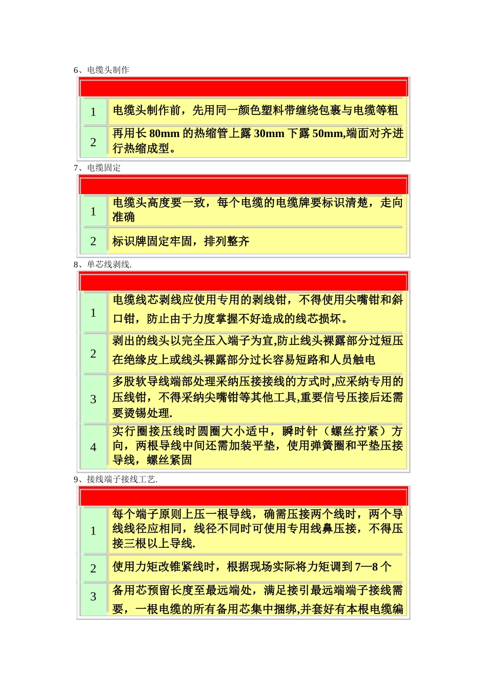 电力系统控制电缆接线工艺要求_第3页