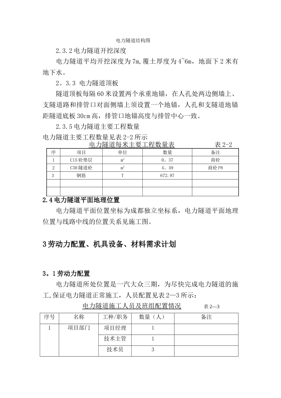 电力隧道施工方案_第3页