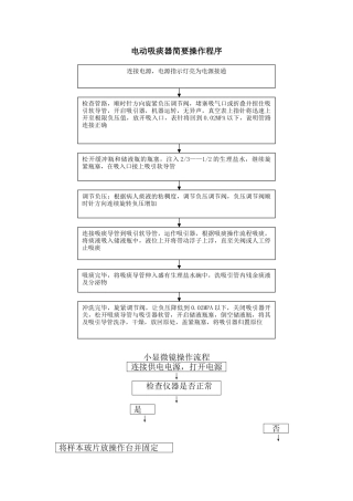 电动吸痰器操作流程