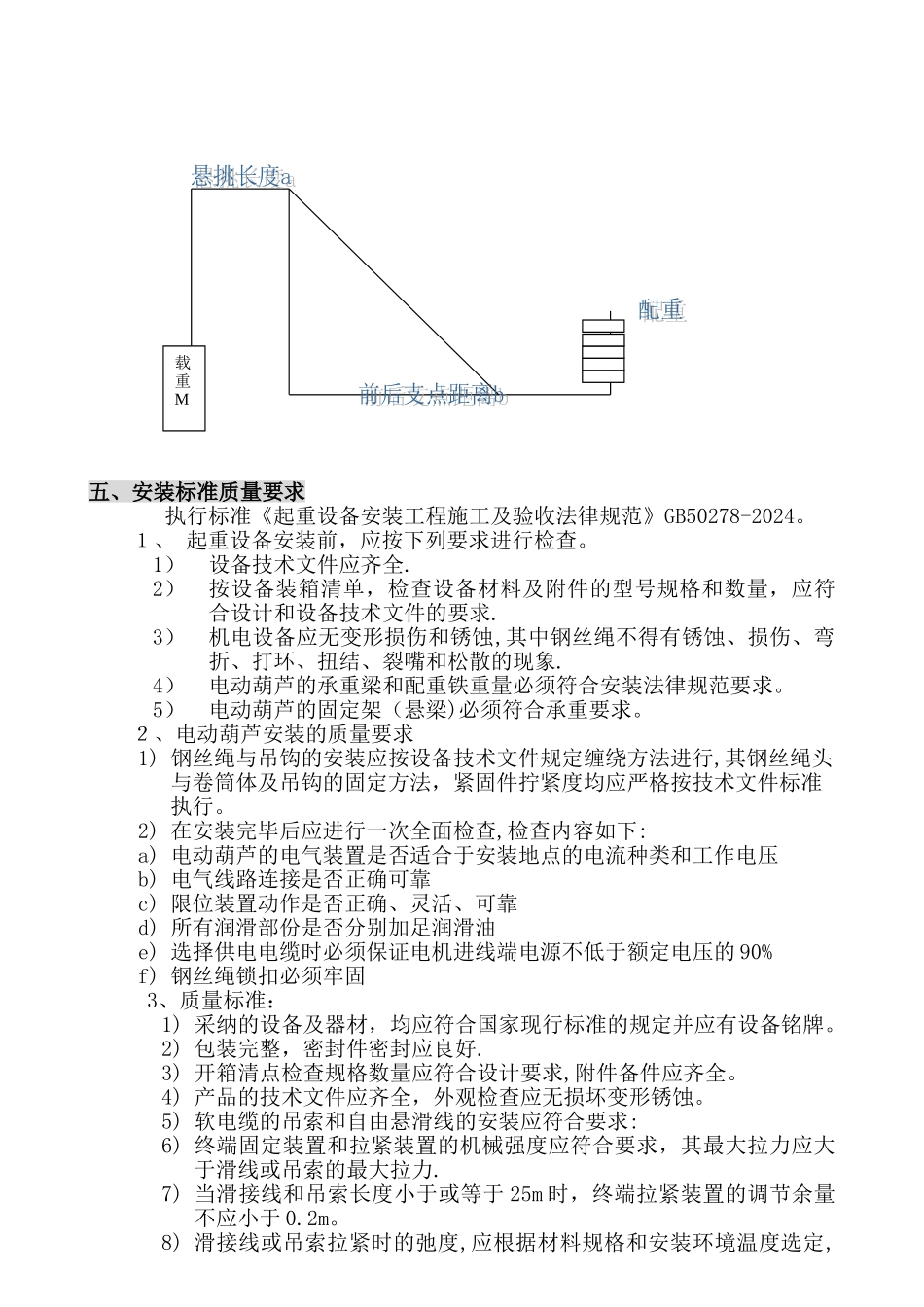 电动葫芦吊装材料方案_第3页