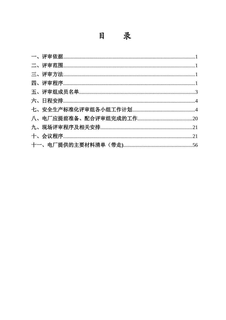 电厂安全生产标准化现场评审方案_第2页