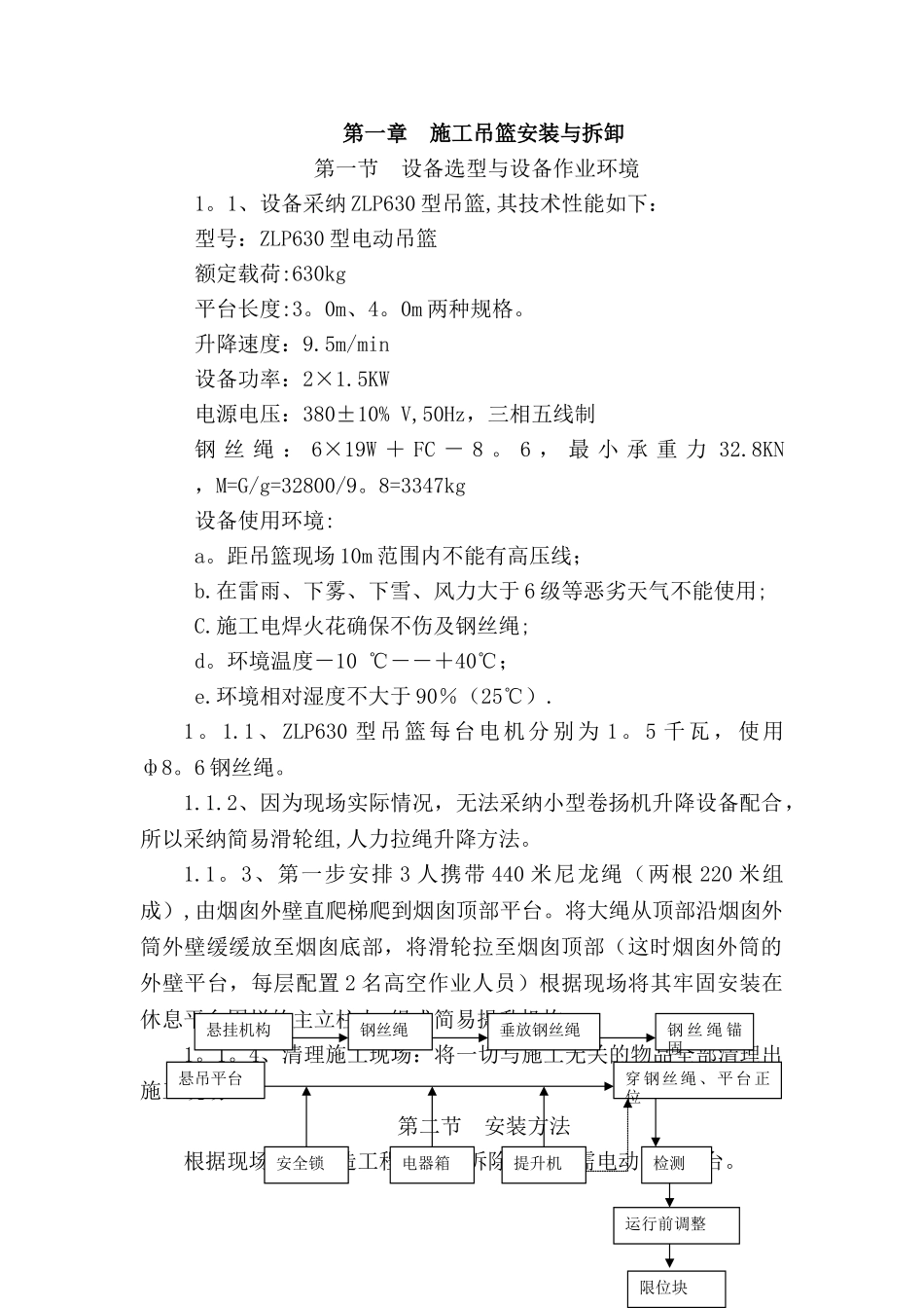 电厂烟囱吊篮安装与拆卸方案_第2页