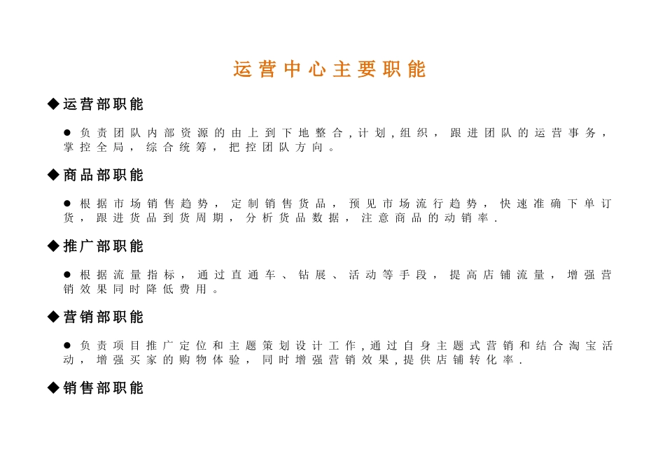 电商公司运营部企业组织结构及岗位职责_第3页