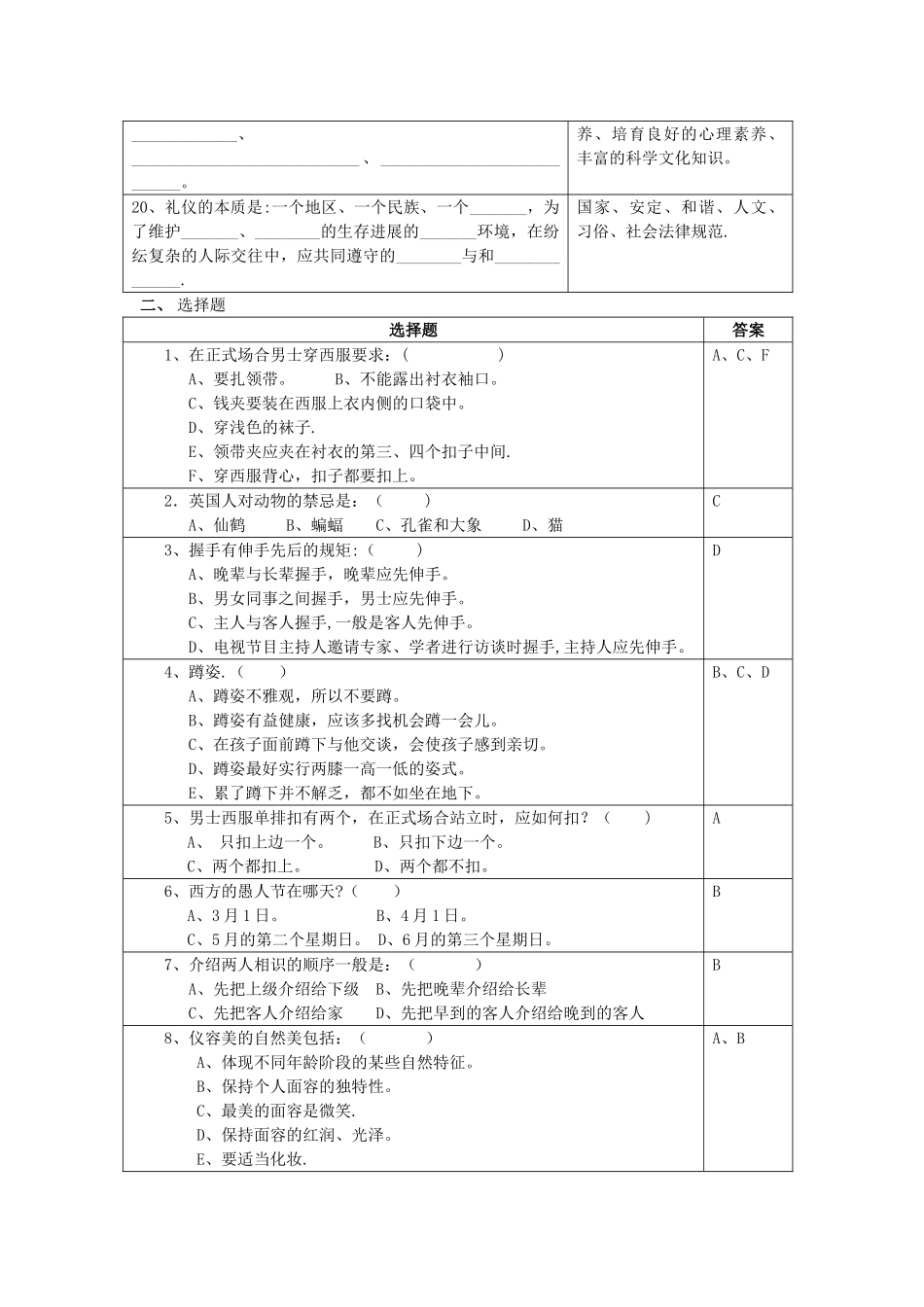 电大《社交礼仪》_第2页