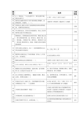 电大社交礼仪最新答案
