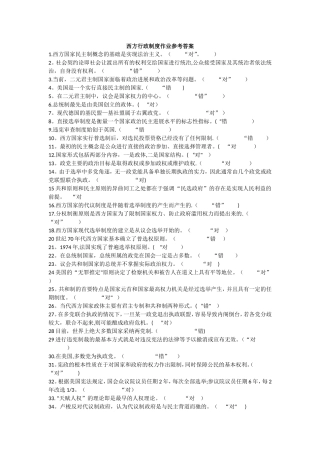 电大西方行政制度形考作业答案