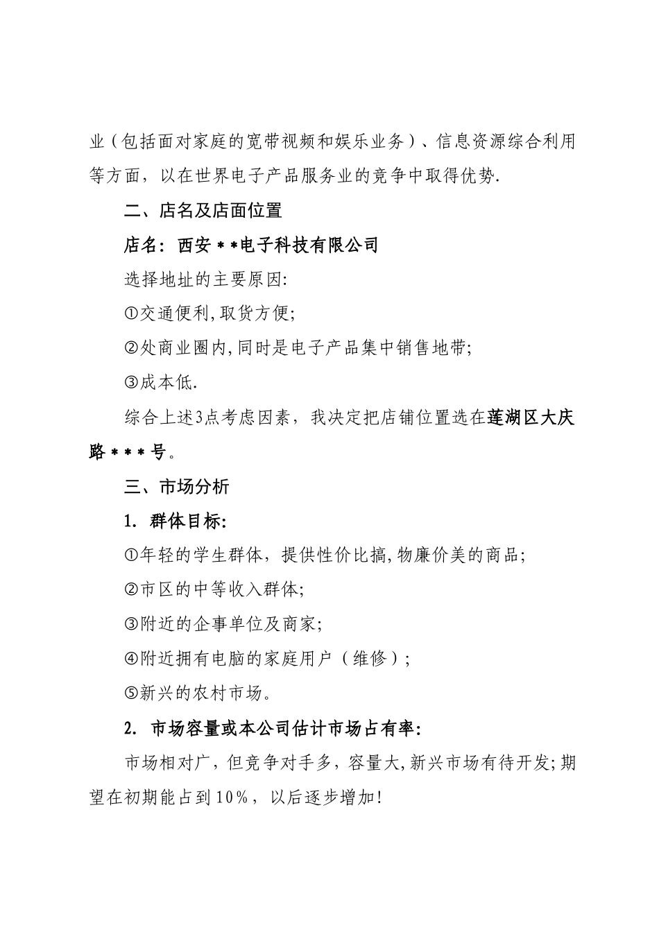 电子产品创业计划书_第3页
