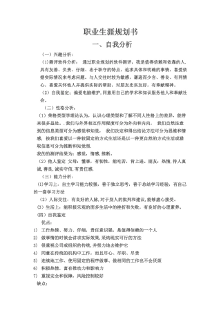 电子信息工程职业生涯规划书