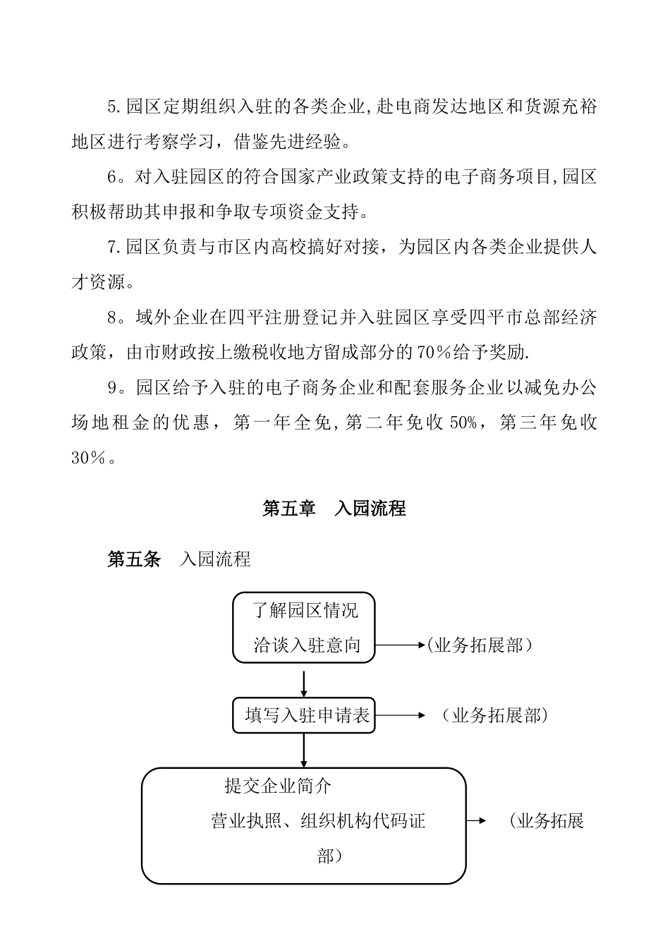 电子商务产业园入驻企业管理制度_第3页