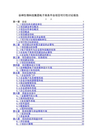 电子商务产业基地服务平台建设项目可行性研究报告