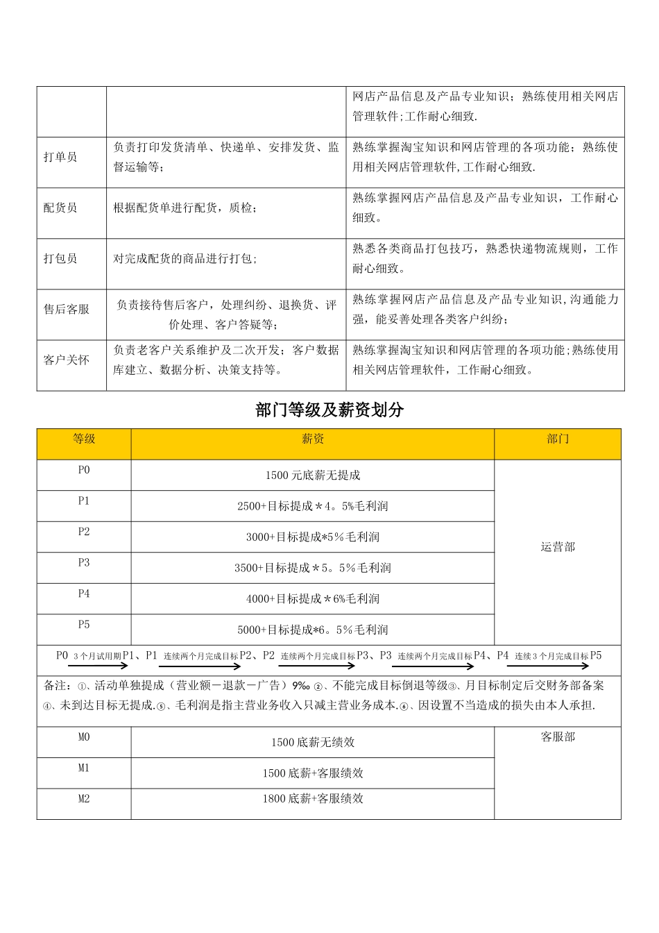 电子商务公司岗位职责及薪资_第2页