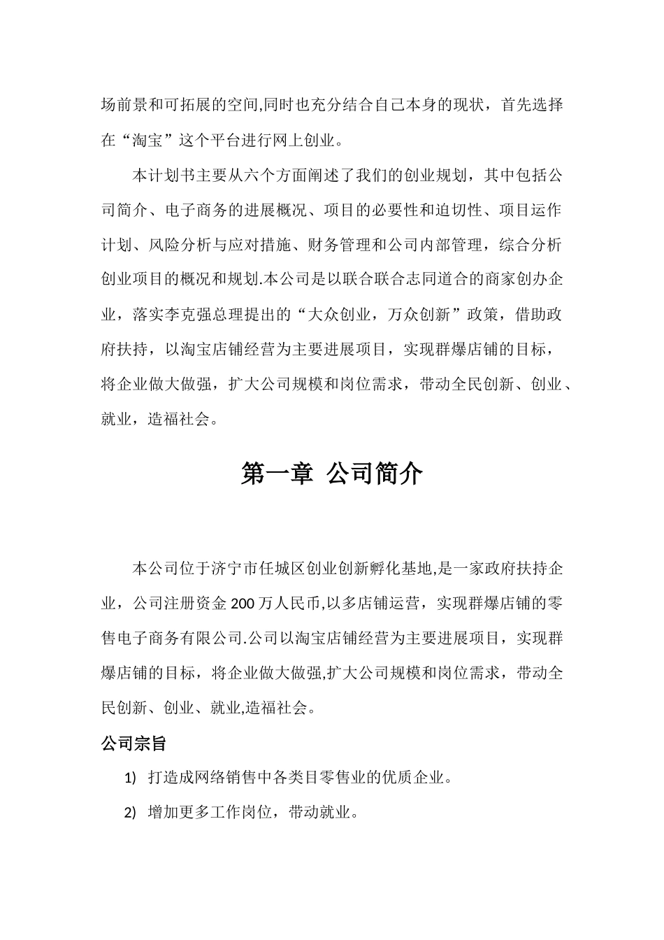 电子商务创业计划书_第3页