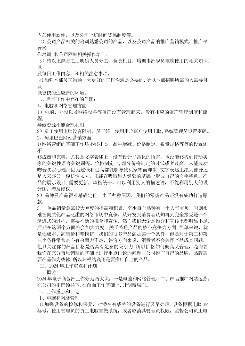 电子商务工作计划书_第2页