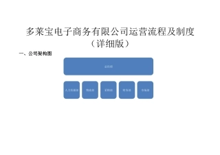电子商务有限公司运营流程及制度