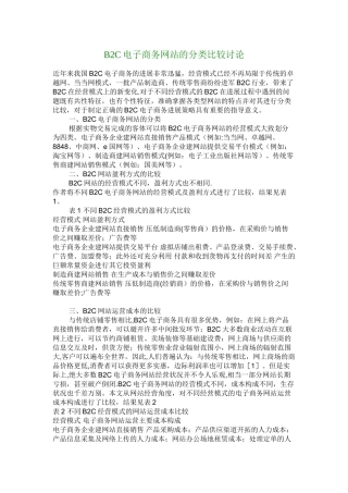 电子商务网站的分类