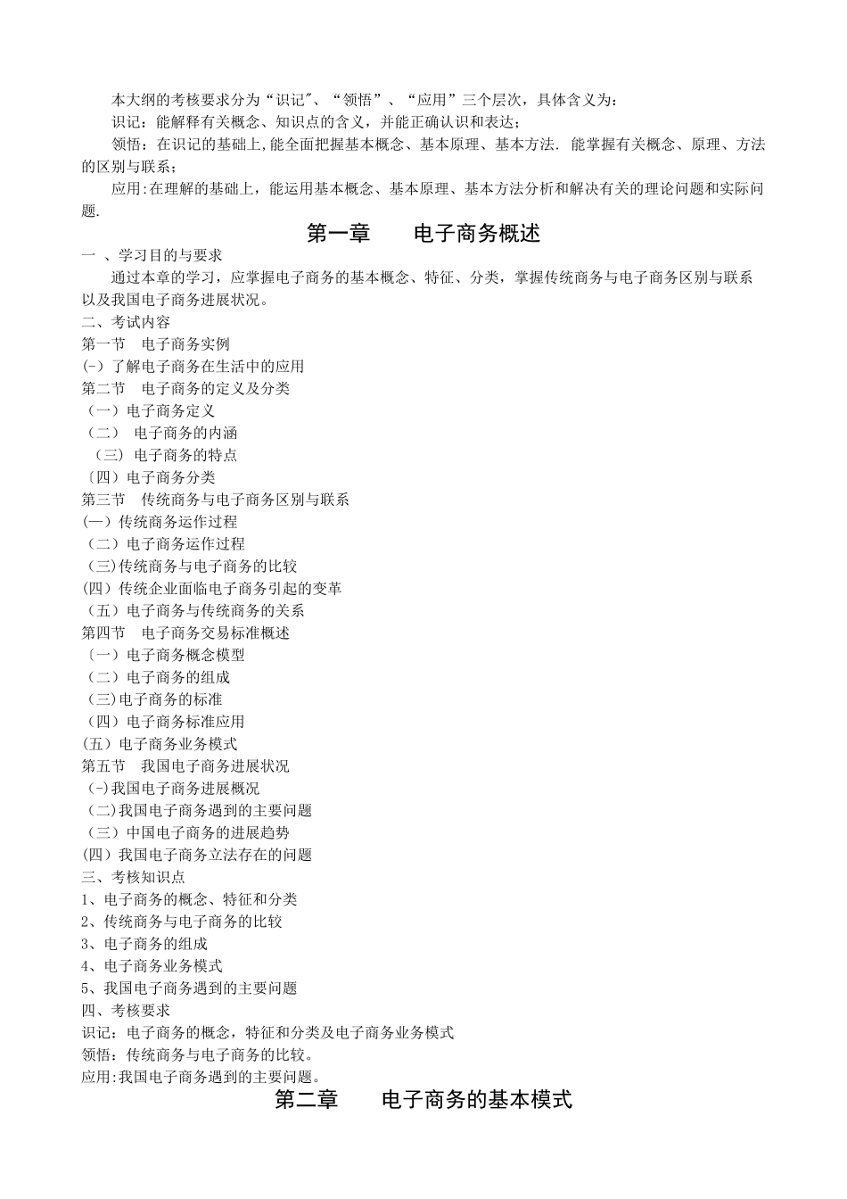 电子商务运营管理考试大纲_第3页
