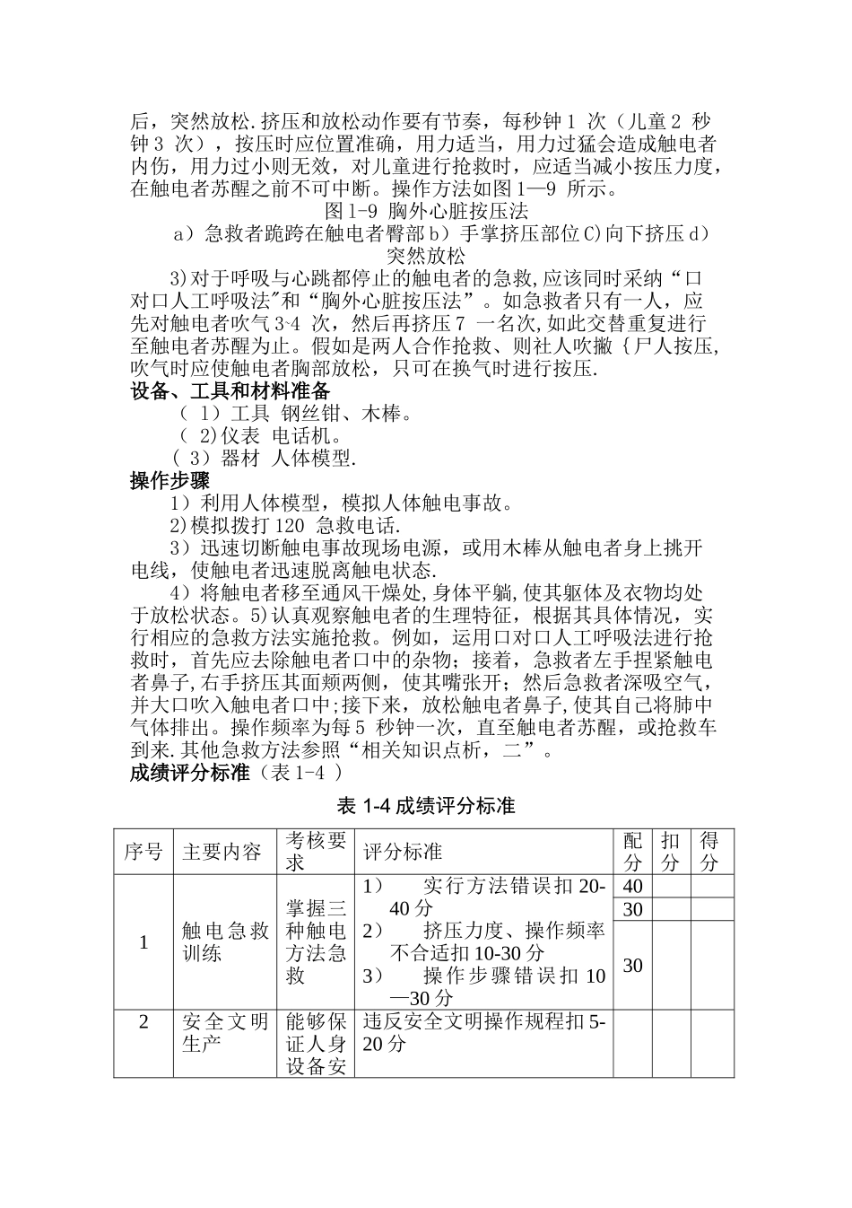 电工安全触电急救基本操作._第2页