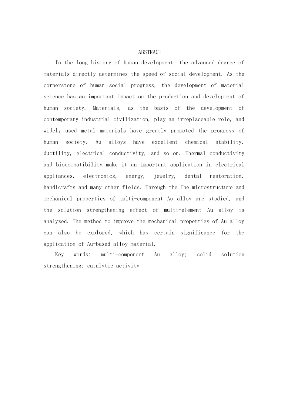 多元Au合金的固溶强化效果分析  材料学专业_第2页