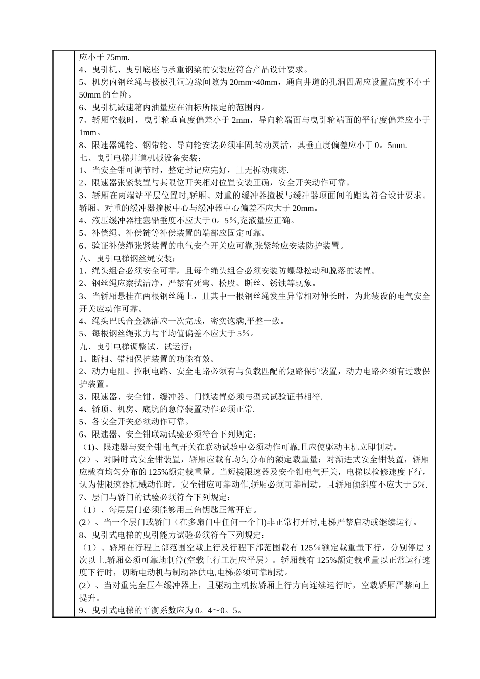 电梯安装工程技术交底_第3页