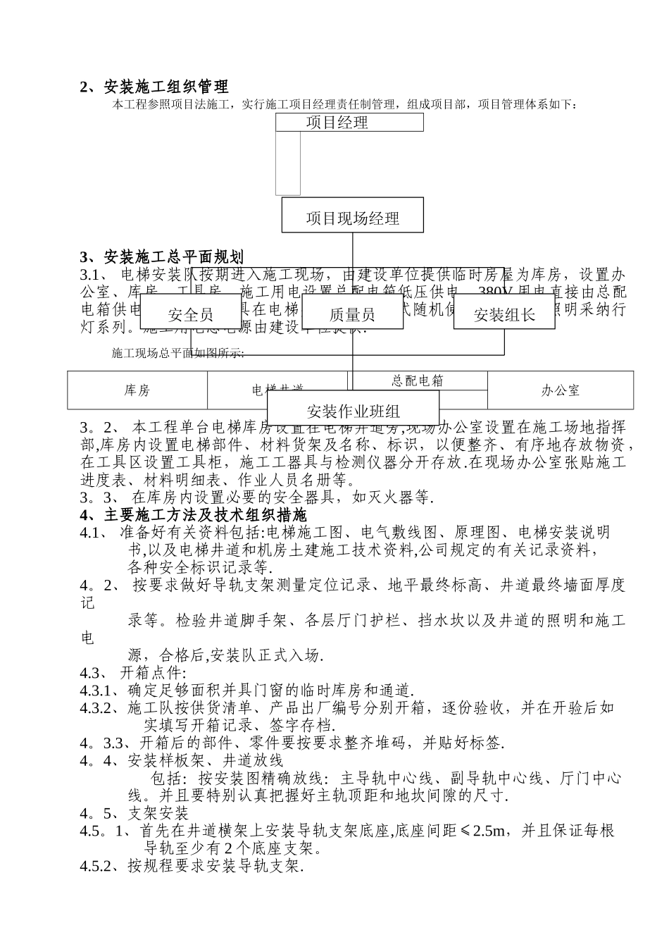 电梯安装工程施工组织设计_第3页