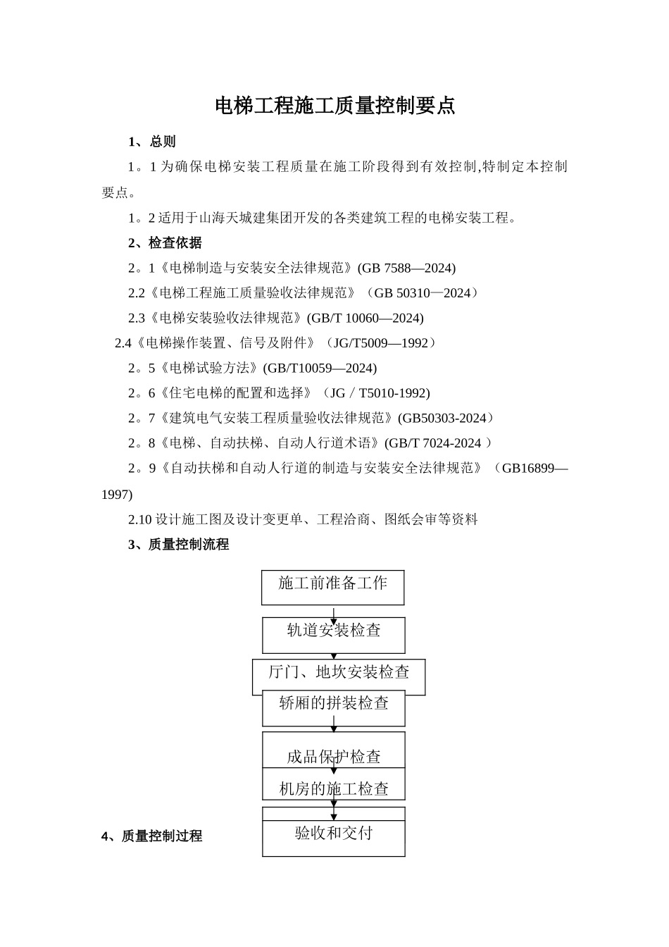电梯安装工程施工质量控制要点_第1页