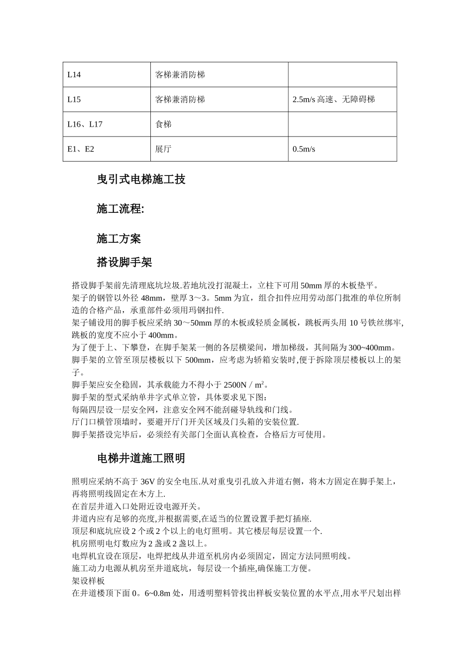 电梯工程施工组织设计方案_第3页