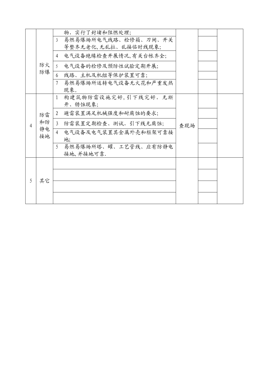 电气专项安全检查表_第2页