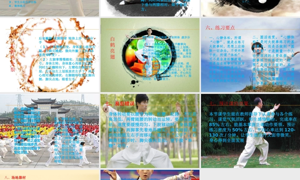 二十四式太极拳ppt讲解授课