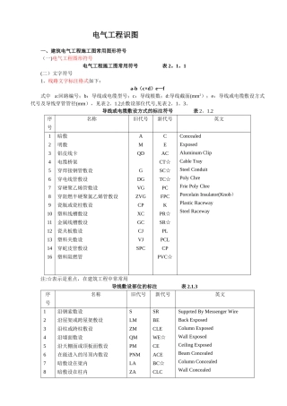 电气工程识图知识