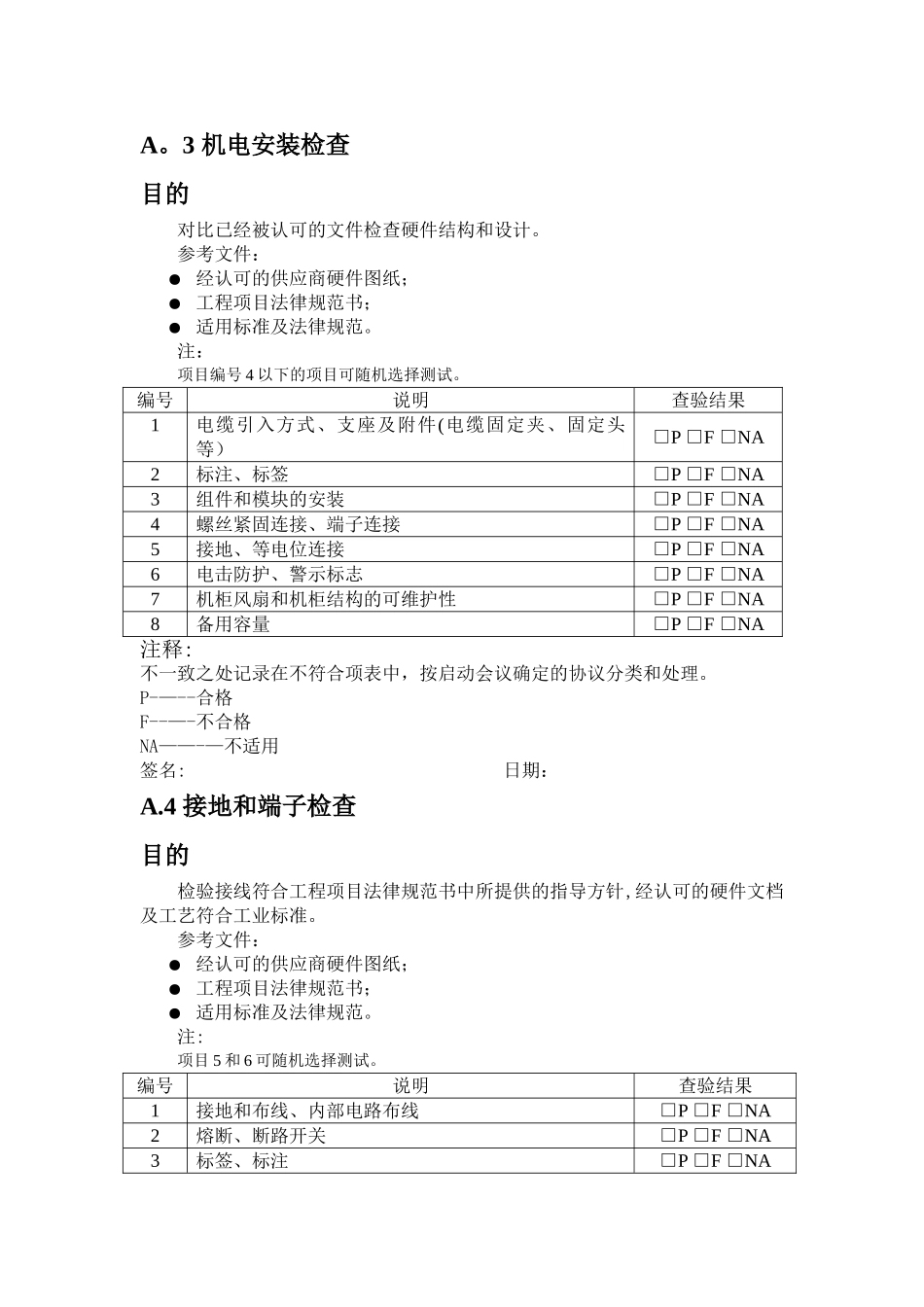 电气柜验收测试检验表_第2页