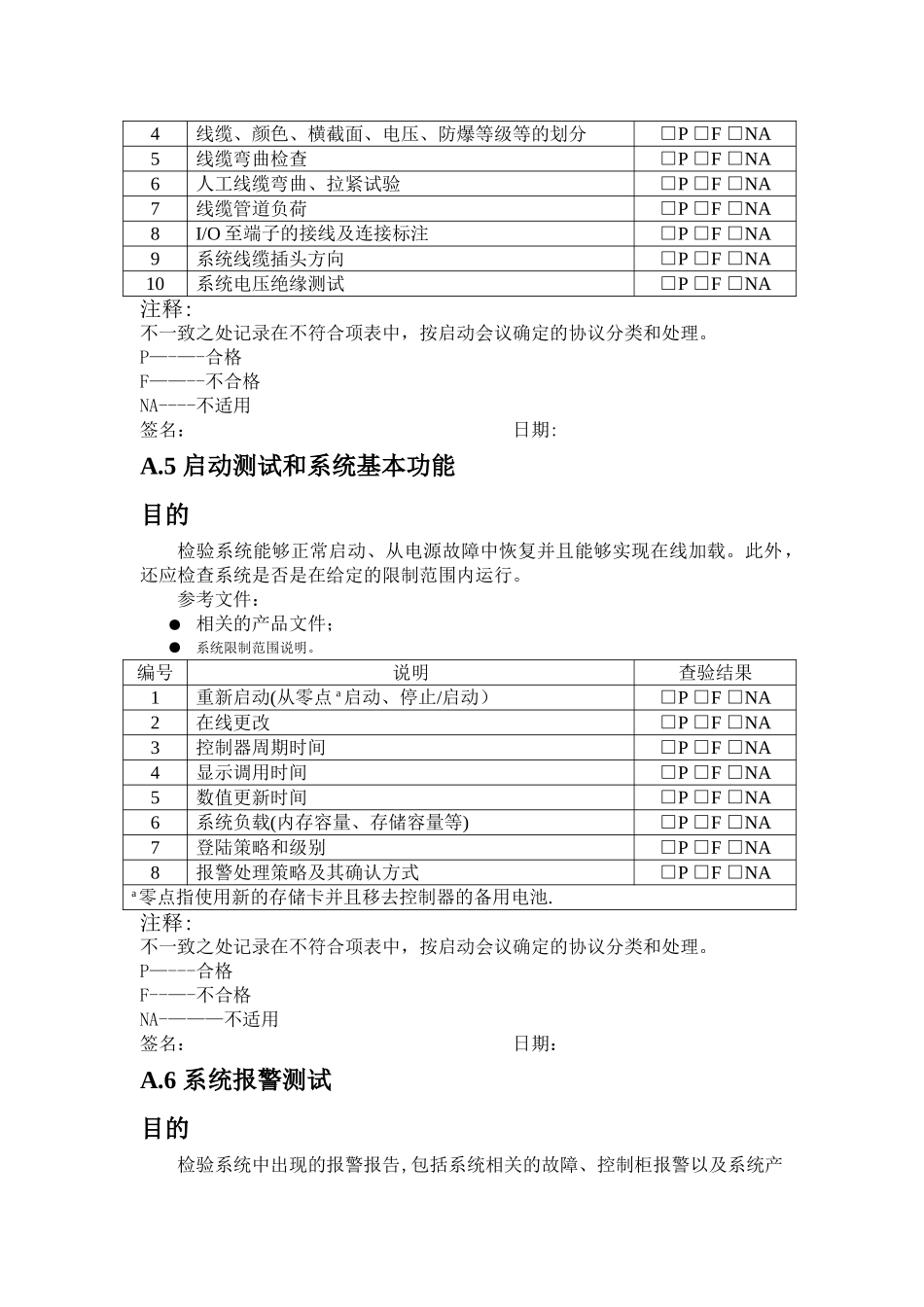 电气柜验收测试检验表_第3页
