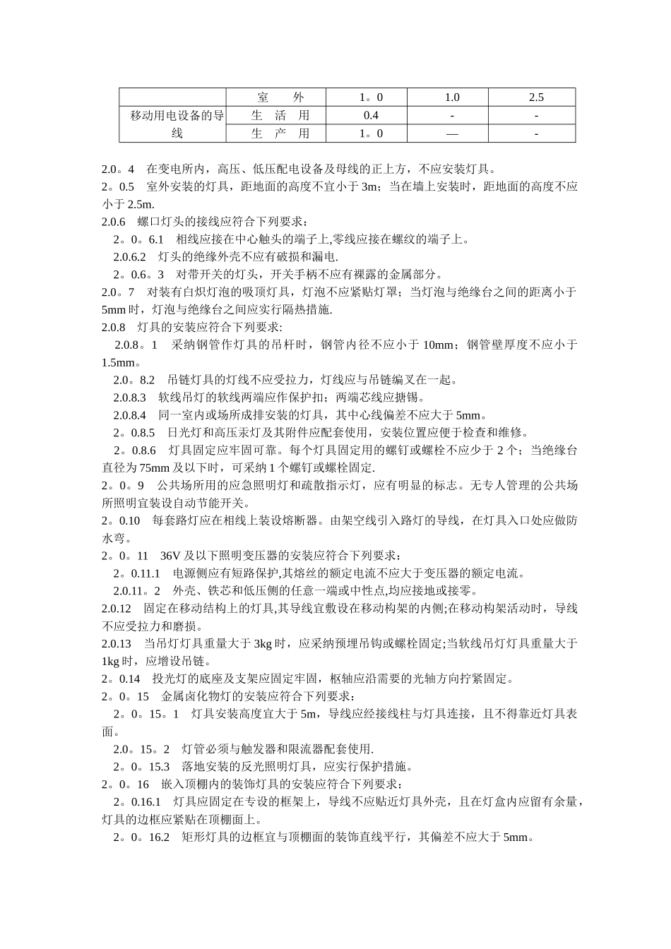 电气照明装置施工及验收规范_第2页
