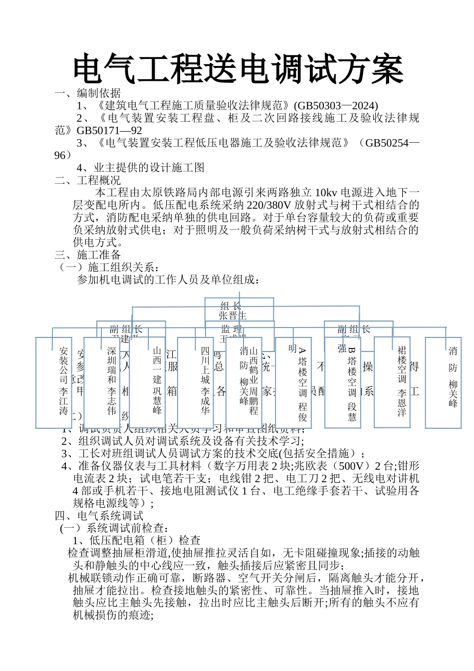 电气系统调试方案_第1页
