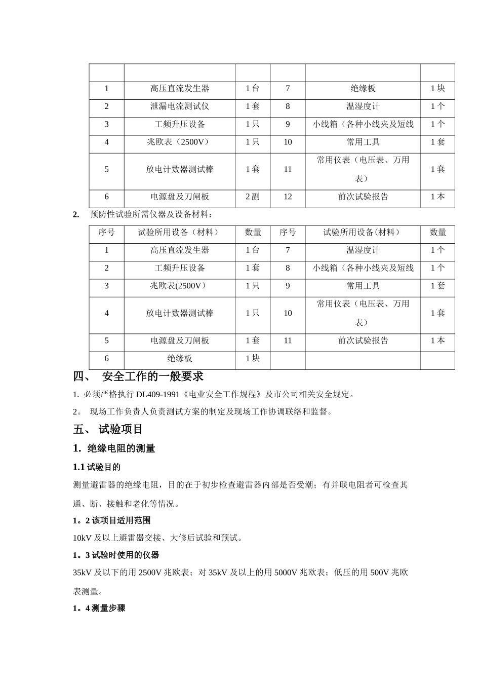 电气试验标准化作业指导书_第2页