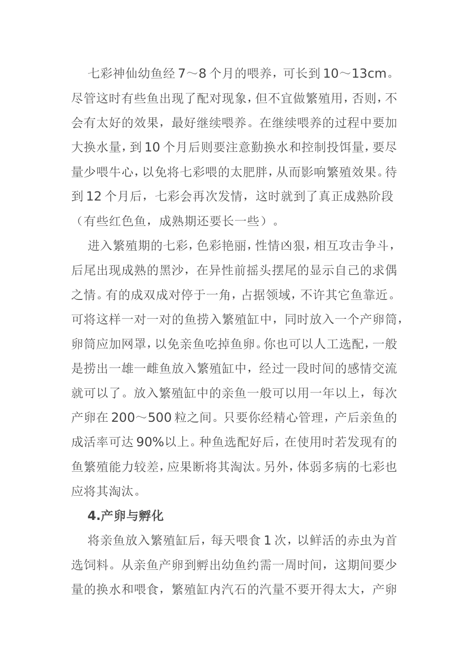 繁殖优秀七彩神仙鱼的技巧  生物技术专业_第3页