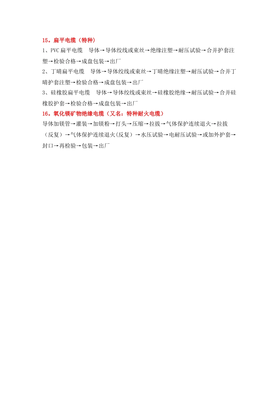 电线电缆生产加工工艺流程_第3页