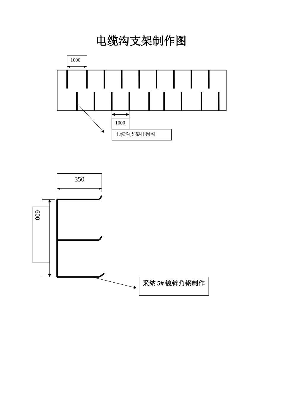 电缆沟支架制作图_第1页