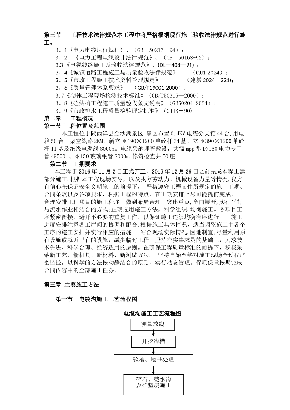 电缆沟施工组织设计_第2页