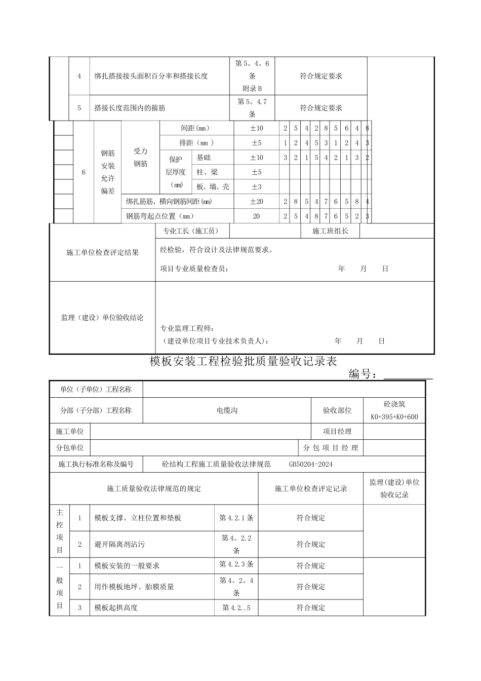电缆沟检验批_第2页
