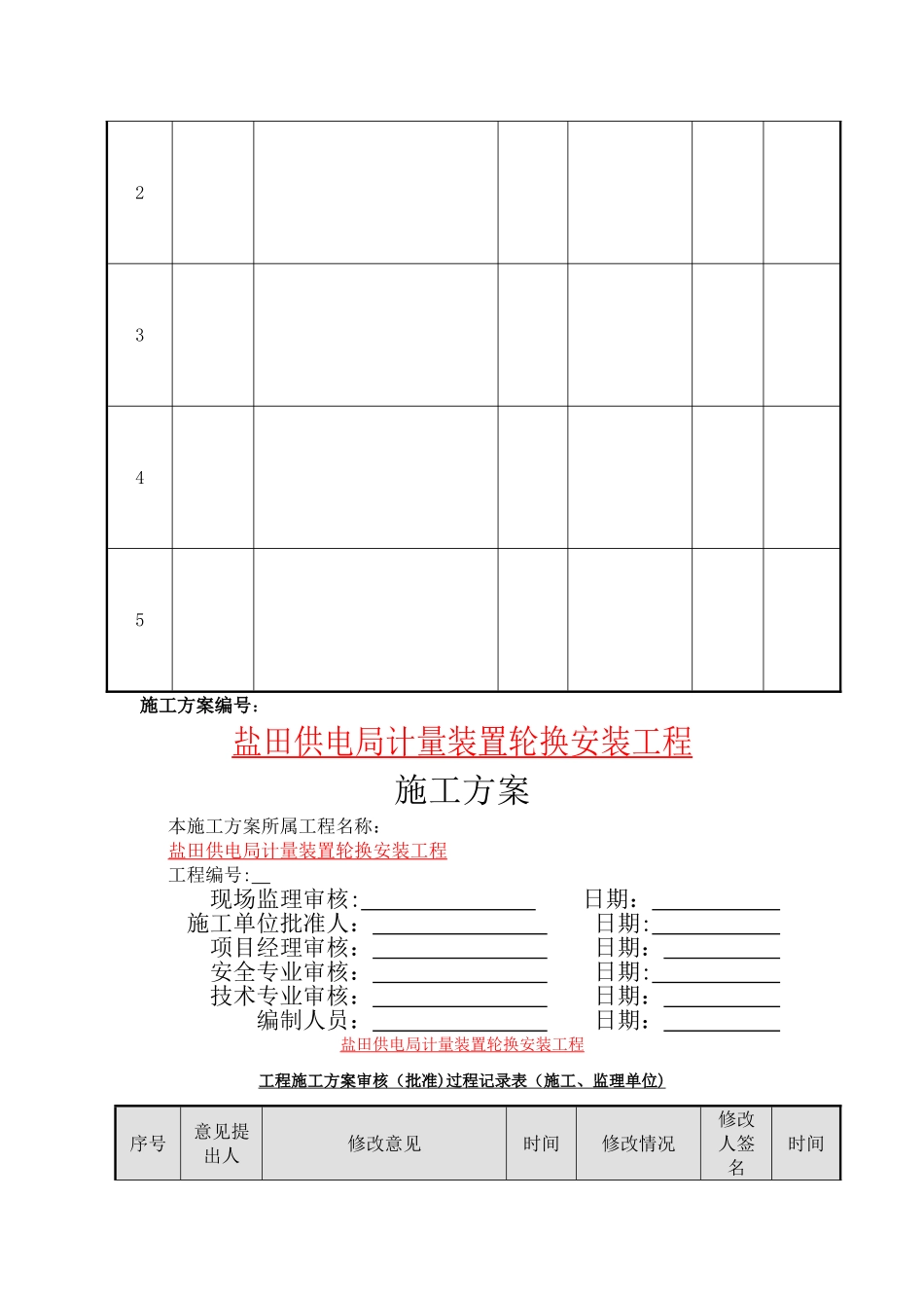 电表计量装置施工方案_第2页